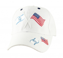 Israel-US Flag White Cap