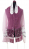 Ronit Gur Tallit Prayer Shawl Set, Deep Pink With Flower Design - Organza