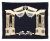 Velvet Tallit and Tefillin Bags Set - Gold Vilna Pillars