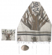 Emanuel+Raw+Silk+Applique%27d+Tallit+-+Tree+Of+Life