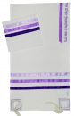 Vivid Purple Stripe Tallit Set By Ronit Gur