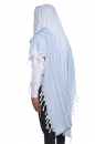 Shir Wool Tallit Non Slip Prayer Shawl - Light Blue Stripes