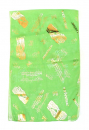 Womans Head Scarf, Gold Jerusalem Images with Dove, Lion & Psalm Verse � Green